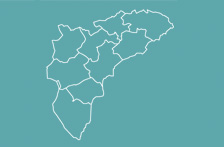 Mapa de la provincia de Alicante